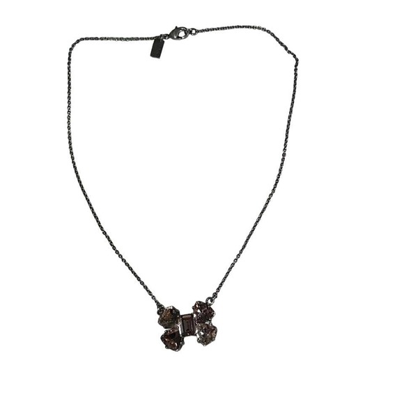 Coach Crystal Bow Necklace - Picture 1 of 3